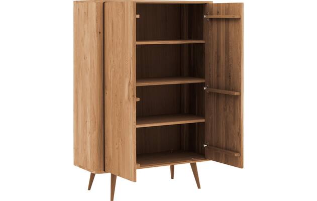 Goossens opbergkast bjarte blank eiken - 8215712-04