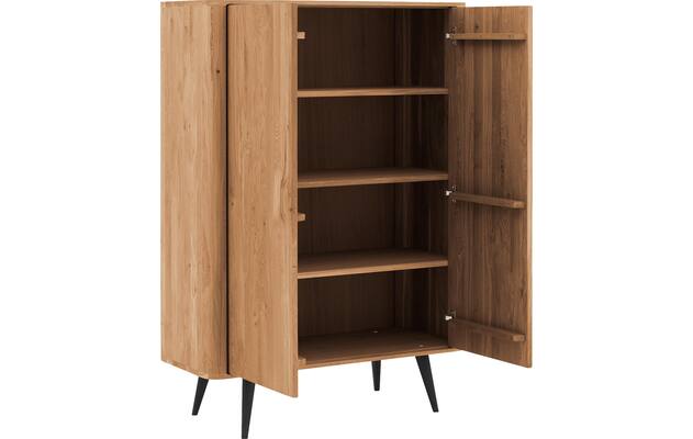 Goossens opbergkast bjarte blank eiken - 8215713-04