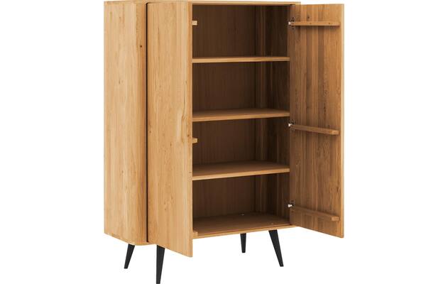 Goossens opbergkast bjarte blank eiken - 8215714-04
