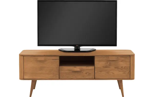 Goossens tv meubel bjarte blank eiken - 8215719-02