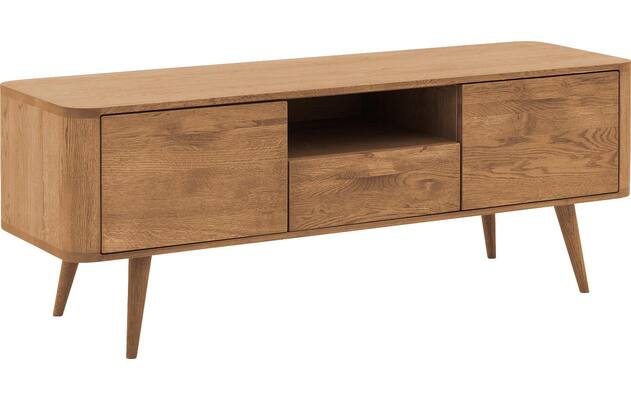 Goossens tv meubel bjarte blank eiken - 8215719-04