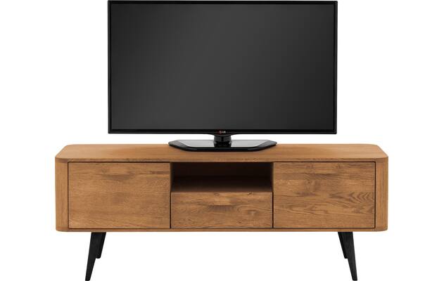 Goossens tv meubel bjarte blank eiken - 8215720-02
