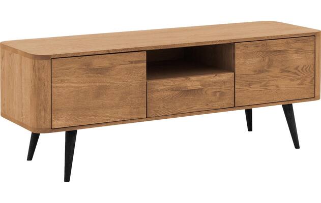 Goossens tv meubel bjarte blank eiken - 8215720-04
