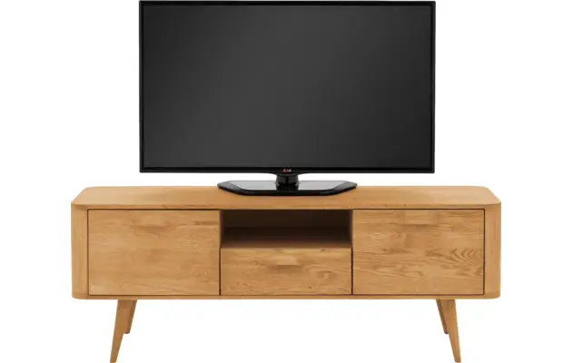 Goossens tv meubel bjarte blank eiken - 8215721-02