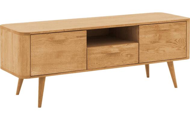 Goossens tv meubel bjarte blank eiken - 8215721-04