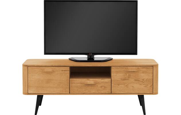 Goossens tv meubel bjarte blank eiken - 8215722-02