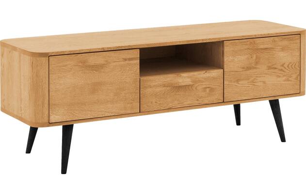 Goossens tv meubel bjarte blank eiken - 8215722-04