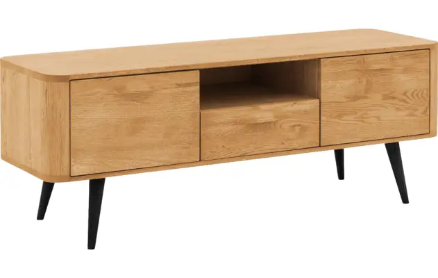 Goossens tv meubel bjarte blank eiken - 8215722-04