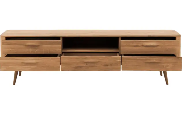 Goossens tv meubel bjarte blank eiken - 8215727-08