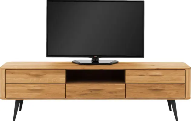 Goossens tv meubel bjarte blank eiken - 8215730-02