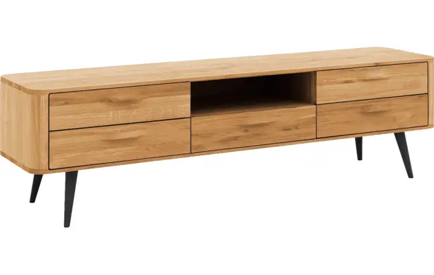 Goossens tv meubel bjarte blank eiken - 8215730-03