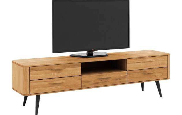 Goossens tv meubel bjarte blank eiken - 8215730-04
