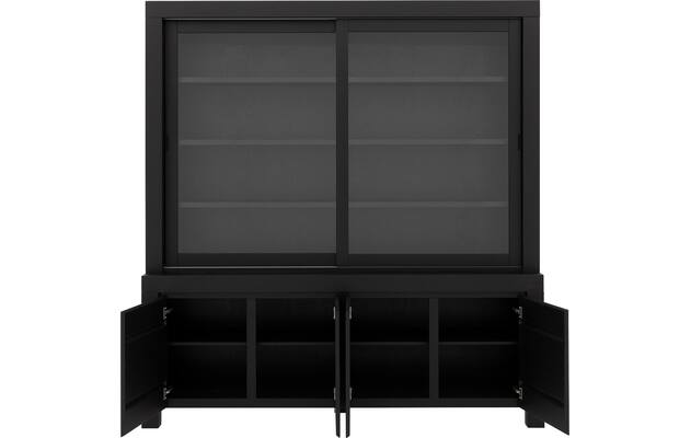 Goossens buffetkast clear zwart eiken - 8215787-03