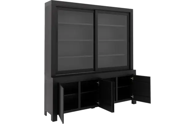 Goossens buffetkast clear zwart eiken - 8215787-04