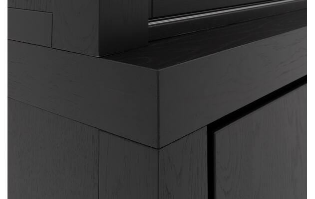 Goossens buffetkast clear zwart eiken - 8215787-10