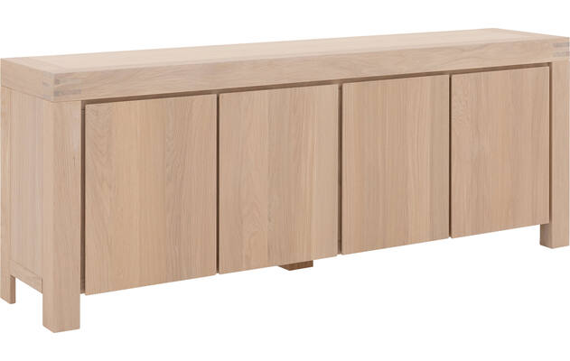 Goossens dressoir clear wit eiken - 8215806-02