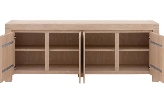 Goossens dressoir clear wit eiken - 8215806-03