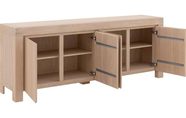 Goossens dressoir clear wit eiken - 8215806-04