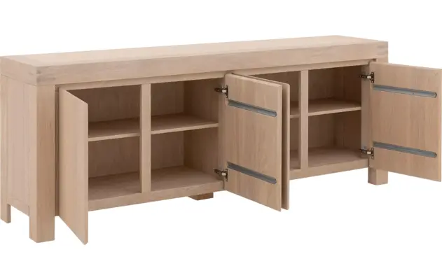 Goossens dressoir clear wit eiken - 8215806-04