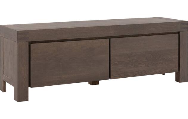 Goossens tv meubel clear donker bruin eiken - 8215850-02