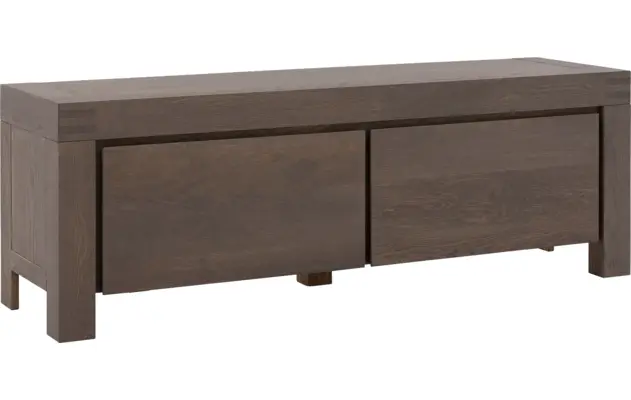 Goossens tv meubel clear donker bruin eiken - 8215850-02