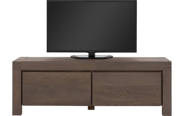 Goossens tv meubel clear donker bruin eiken - 8215850-03