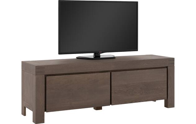 Goossens tv meubel clear donker bruin eiken - 8215850-04