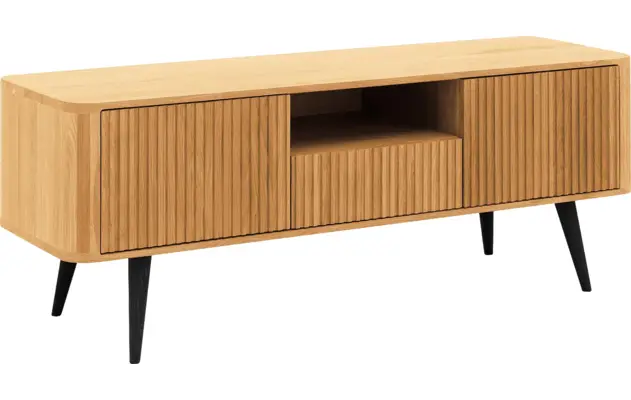 Goossens tv meubel seppe blank eiken - 8215874-02
