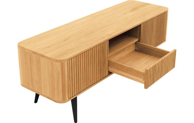 Goossens tv meubel seppe blank eiken - 8215874-03