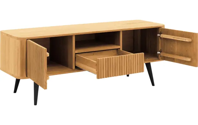 Goossens tv meubel seppe blank eiken - 8215874-05