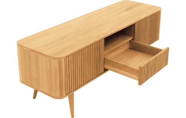 Goossens tv meubel seppe blank eiken - 8215875-03