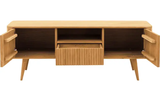 Goossens tv meubel seppe blank eiken - 8215875-04