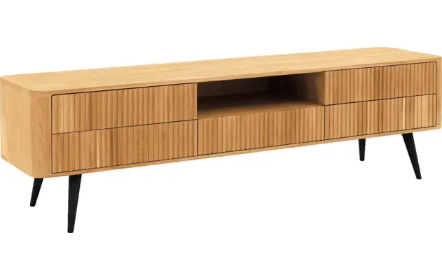Goossens tv meubel seppe blank eiken - 8215876-02