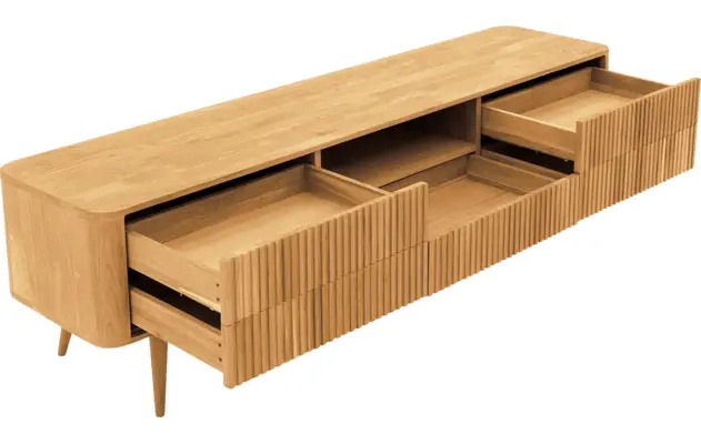 Goossens tv meubel seppe blank eiken - 8215877-05