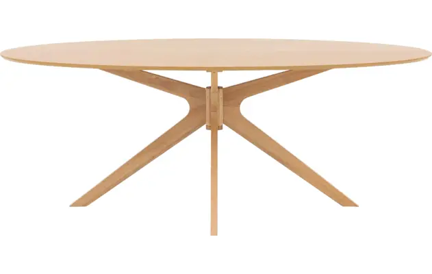Goossens basic eettafel sanoa blank eiken - 8215945-01