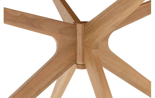 Goossens basic eettafel sanoa blank eiken - 8215945-04
