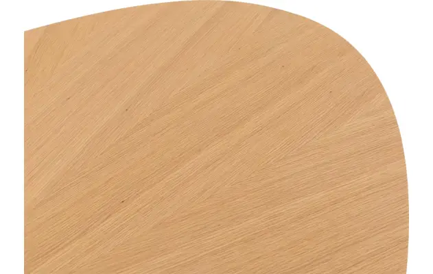 Goossens basic eettafel sanoa blank eiken - 8215945-05