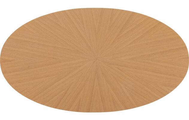 Goossens basic eettafel sanoa blank eiken - 8215945-06