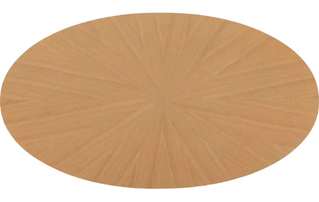 Goossens basic eettafel sanoa blank eiken - 8215945-06