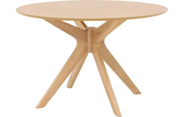Goossens basic eettafel sanoa blank eiken - 8215946-02