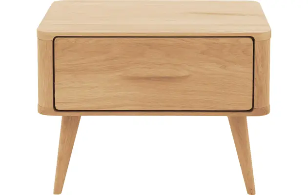 Goossens excellent nachtkastje dodge blank eiken - 8215966-01
