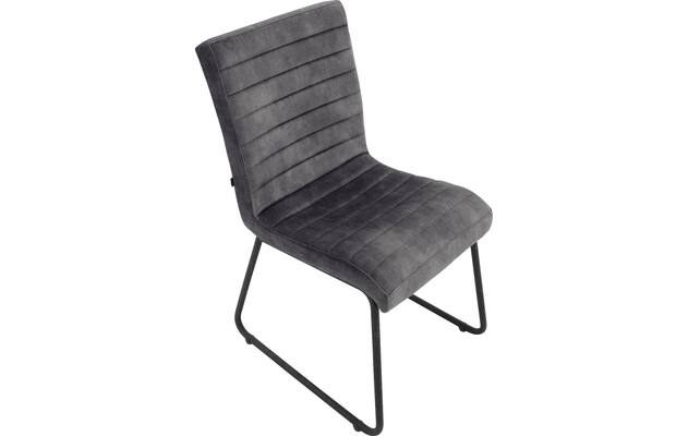 Goossens eetkamerstoel dax grijs stof - 8216144-03