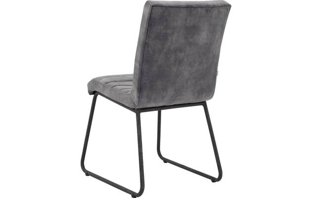 Goossens eetkamerstoel dax grijs stof - 8216144-04