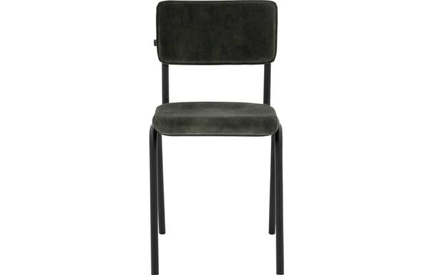 Goossens eetkamerstoel chaplin groen stof - 8216148-02