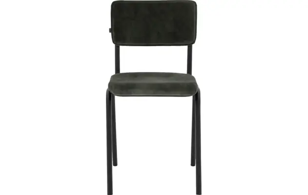 Goossens eetkamerstoel chaplin groen stof - 8216148-02