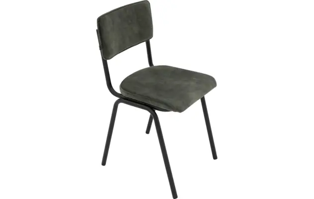 Goossens eetkamerstoel chaplin groen stof - 8216148-04