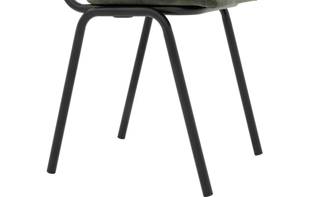 Goossens eetkamerstoel chaplin groen stof - 8216148-05