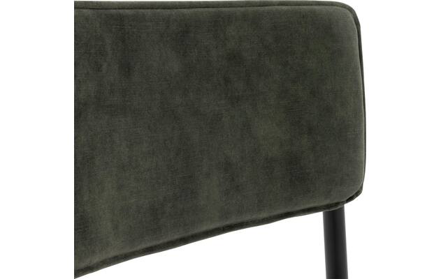 Goossens eetkamerstoel chaplin groen stof - 8216148-06