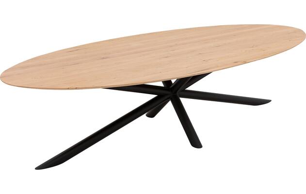Goossens excellent eettafel gs 1302 blank eiken - 8216171-04