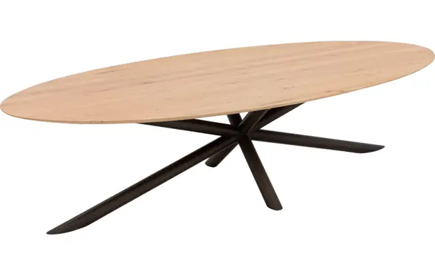 Goossens excellent eettafel gs 1302 blank eiken - 8216172-04